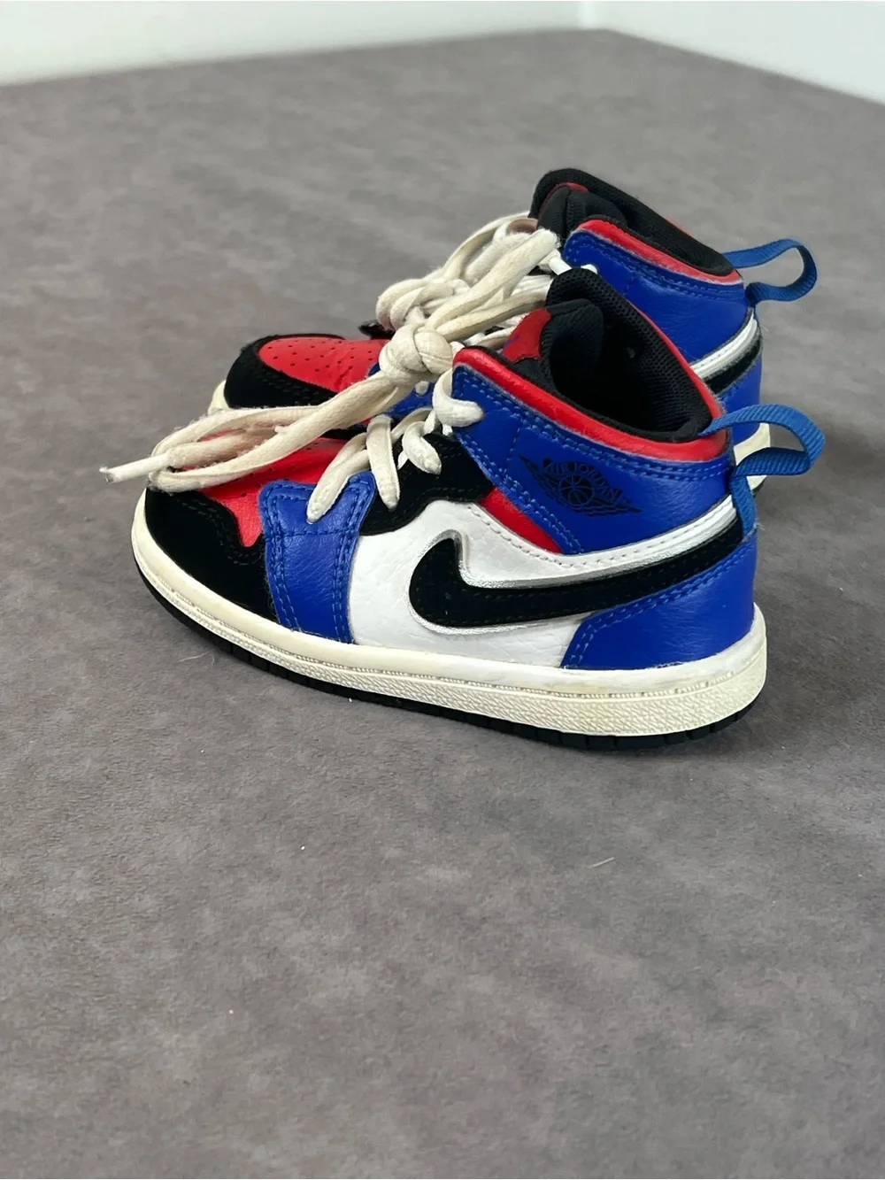 Nike Kids Red, Blue & Black High-Top Sneakers